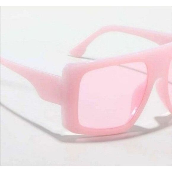 Ladies Pink Oversized Sunglasses main image 5